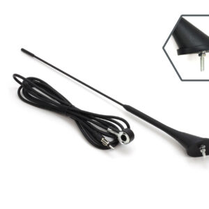 Amio - ΚΕΡΑΙΑ ΟΡΟΦΗΣ ΜΑΥΡΗ 40cm Φ5mm ΜΕ ΚΑΛΩΔΙΟ 3m - 1 τεμ. (01507/AM)