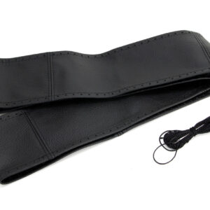 Amio - ΚΑΛΥΜΜΑ ΤΙΜΟΝΙΟΥ ΔΕΡΜΑΤΙΝΟ ΡΑΦΤΟ 43-45cm 92mm ΜΑΥΡΟ - 1 Τεμ. (01763/AM)