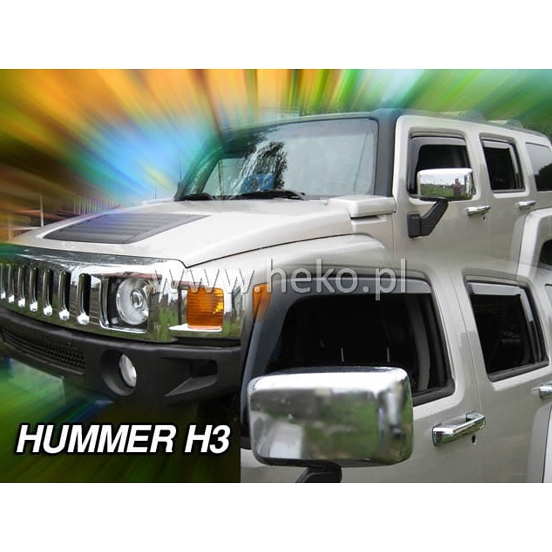 ΑΝΕΜΟΘΡΑΥΣΤΕΣ ΓΙΑ HUMMER H3 2006-2010 5D ΖΕΥΓΑΡΙ ΑΥΤΟΚΙΝΗΤΟΥ ΑΠΟ ΕΥΚΑΜΠΤΟ ΦΙΜΕ ΠΛΑΣΤΙΚΟ HEKO – 2 ΤΕΜ.