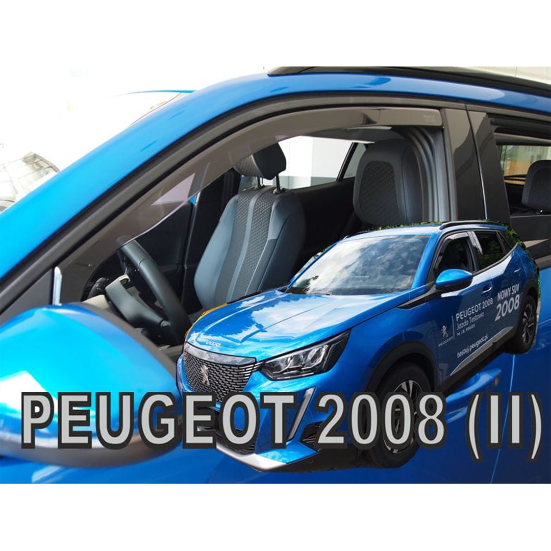 ΑΝΕΜΟΘΡΑΥΣΤΕΣ ΓΙΑ PEUGEOT 2008 5D 2019+ / 2008E 5D 2019+ – ΖΕΥΓΑΡΙ ΑΥΤΟΚΙΝΗΤΟΥ ΑΠΟ ΕΥΚΑΜΠΤΟ ΦΙΜΕ ΠΛΑΣΤΙΚΟ HEKO – 2 ΤΕΜ.