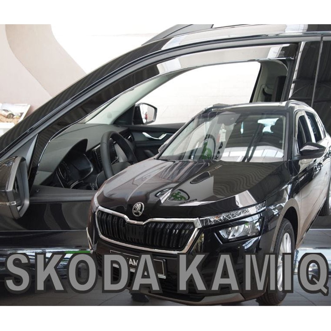 Heko – Ανεμοθραύστες Για Skoda Kamiq (Nw) 12/2019 > 02/2024 5πορτο / SUV Ζευγάρι Από Εύκαμπτο Φιμέ Πλαστικό – 2 τεμ. (ΑΝΕΜ.28354)