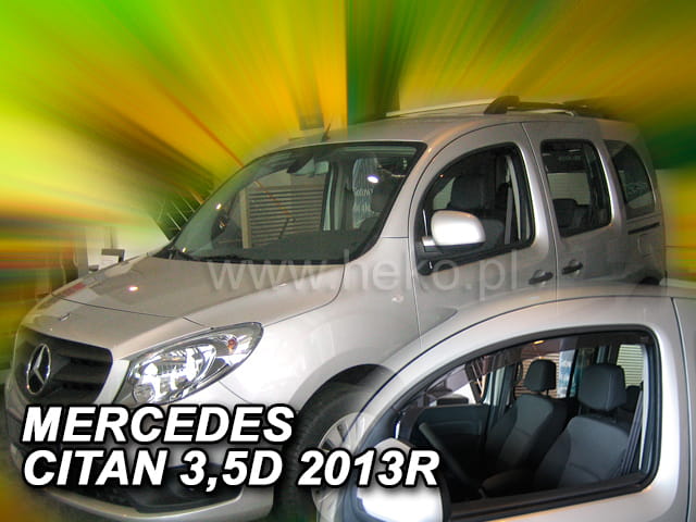 ΑΝΕΜΟΘΡΑΥΣΤΕΣ ΓΙΑ MERCEDES W415 CITAN 3/5D 2012+ ΖΕΥΓΑΡΙ ΑΠΟ ΕΥΚΑΜΠΤΟ ΦΙΜΕ ΠΛΑΣΤΙΚΟ HEKO – 2 ΤΕΜ.