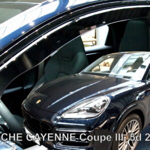 ΑΝΕΜΟΘΡΑΥΣΤΕΣ ΓΙΑ PORSCHE CAYENNE COUPE 5D 2019+  ΖΕΥΓΑΡΙ ΑΠΟ ΕΥΚΑΜΠΤΟ ΦΙΜΕ ΠΛΑΣΤΙΚΟ HEKO - 2 ΤΕΜ.