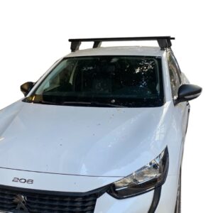 KIT ΜΕ ΜΠΑΡΕΣ ΟΡΟΦΗΣ ΓΙΑ PEUGEOT 208 II 5D 06/2019+ (12500/MB+DLKIT41G) ΑΛΟΥΜΙΝΙΟΥ DELTA BLACK MENABO? - 2 ΤΕΜ.