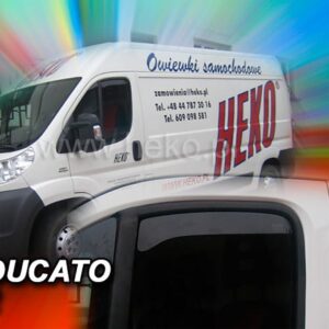 ΑΝΕΜΟΘΡΑΥΣΤΕΣ ΓΙΑ FIAT DUCATO 2006-2020 / CITROEN JUMPER 3 ΚΟΝΤΟΣ ΖΕΥΓΑΡΙ ΑΠΟ ΕΥΚΑΜΠΤΟ ΦΙΜΕ ΠΛΑΣΤΙΚΟ HEKO - 2 ΤΕΜ.