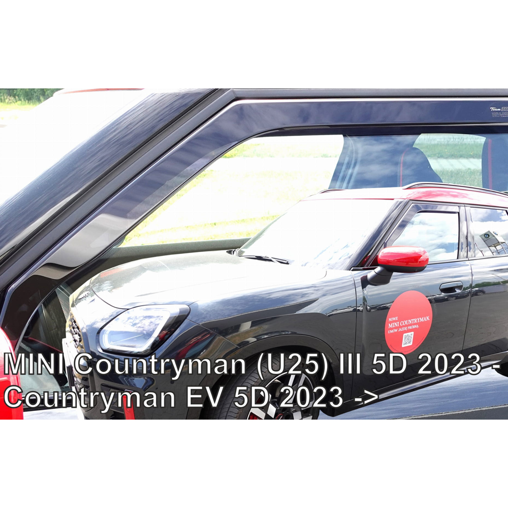 ΑΝΕΜΟΘΡΑΥΣΤΕΣ ΓΙΑ MINI COUNTRYMAN U25 5D 2023+ / COUNTRYMAN EV 5D 2023+ – ΣΕΤ ΑΥΤΟΚΙΝΗΤΟΥ ΑΠΟ ΕΥΚΑΜΠΤΟ ΦΙΜΕ ΠΛΑΣΤΙΚΟ HEKO – 4 ΤΕΜ