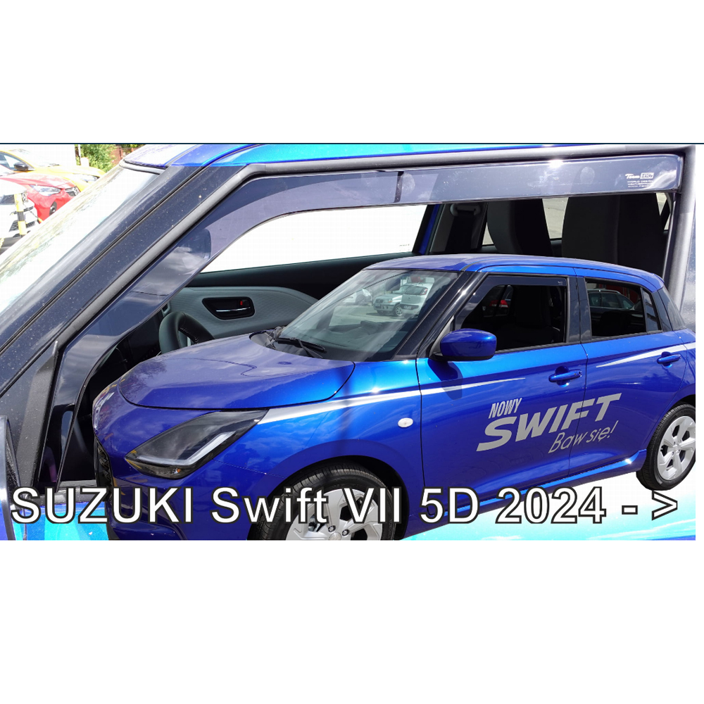ΑΝΕΜΟΘΡΑΥΣΤΕΣ ΓΙΑ SUZUKI SWIFT 5D 2024+ ΖΕΥΓΑΡΙ ΑΠΟ ΕΥΚΑΜΠΤΟ ΦΙΜΕ ΠΛΑΣΤΙΚΟ HEKO – 2 ΤΕΜ.