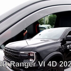 ΑΝΕΜΟΘΡΑΥΣΤΕΣ ΓΙΑ FORD RANGER 4D 2022+ /RAPTOR 2022+  ΣΕΤ ΑΥΤΟΚΙΝΗΤΟΥ ΑΠΟ ΕΥΚΑΜΠΤΟ ΦΙΜΕ ΠΛΑΣΤΙΚΟ HEKO - 4 ΤΕΜ.