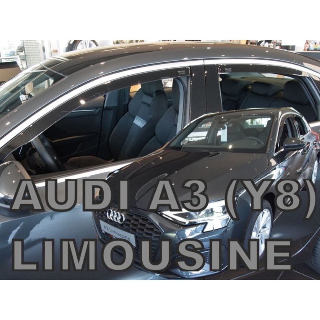 ΑΝΕΜΟΘΡΑΥΣΤΕΣ ΓΙΑ AUDI A3 Y8 LIM. 4D 2020+ ΣΕΤ ΑΥΤΟΚΙΝΗΤΟΥ ΑΠΟ ΕΥΚΑΜΠΤΟ ΦΙΜΕ ΠΛΑΣΤΙΚΟ HEKO – 4 ΤΕΜ.