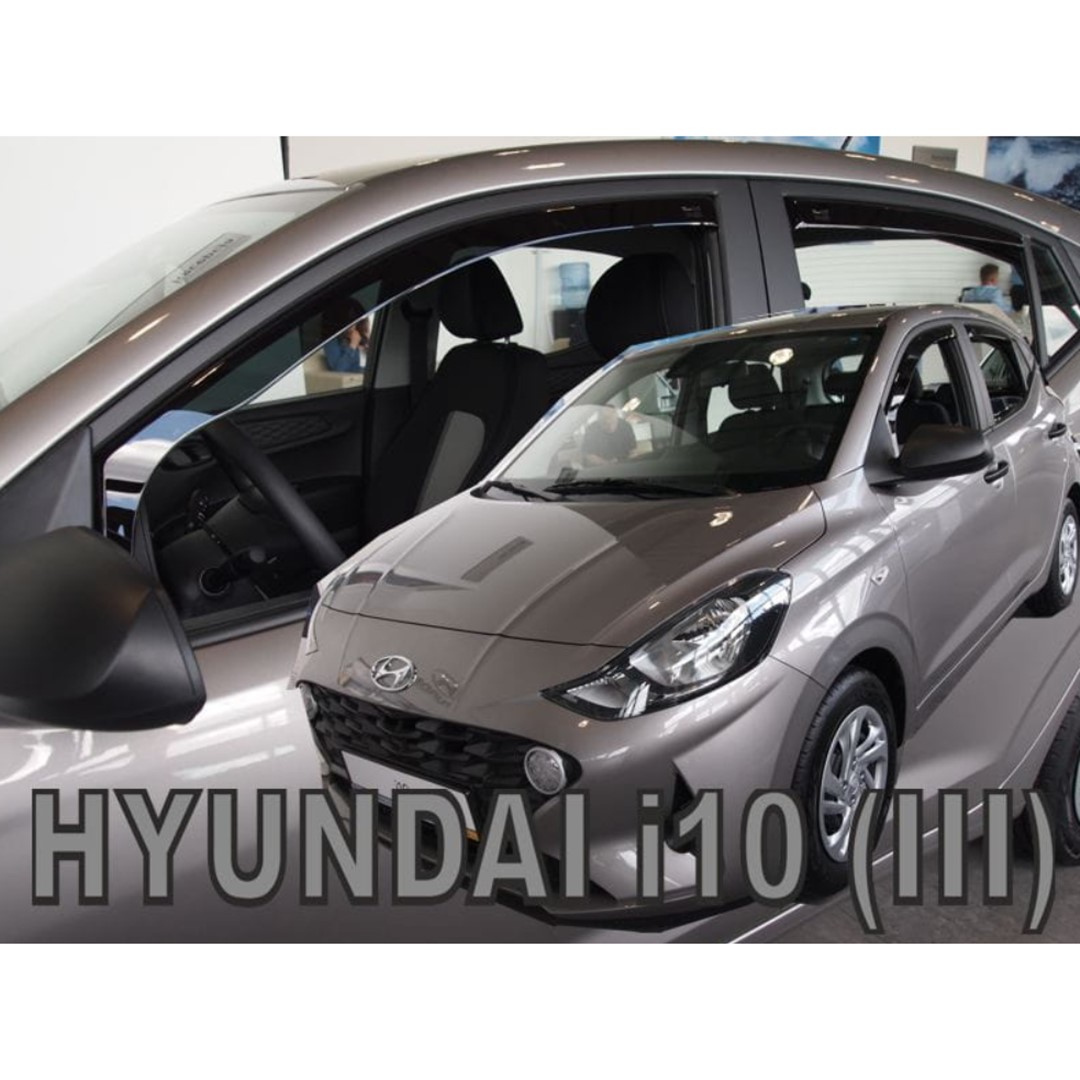 ΑΝΕΜΟΘΡΑΥΣΤΕΣ ΓΙΑ HYUNDAI i10 5D 2019+ ΣΕΤ ΑΥΤΟΚΙΝΗΤΟΥ ΑΠΟ ΕΥΚΑΜΠΤΟ ΦΙΜΕ ΠΛΑΣΤΙΚΟ HEKO – 4 ΤΕΜ.