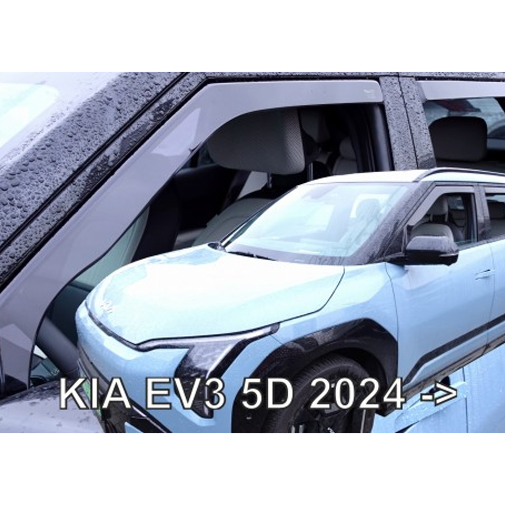 ΑΝΕΜΟΘΡΑΥΣΤΕΣ ΓΙΑ KIA EV3 5D 2024+ ΣΕΤ ΑΥΤΟΚΙΝΗΤΟΥ ΑΠΟ ΕΥΚΑΜΠΤΟ ΦΙΜΕ ΠΛΑΣΤΙΚΟ HEKO – 4 ΤΕΜ