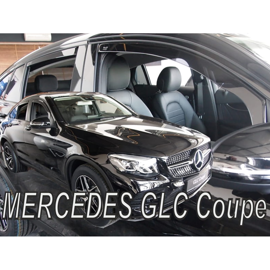 ΑΝΕΜΟΘΡΑΥΣΤΕΣ ΓΙΑ MERCEDES GLC COUPE C253 5D 2017+ ΣΕΤ ΑΥΤΟΚΙΝΗΤΟΥ ΑΠΟ ΕΥΚΑΜΠΤΟ ΦΙΜΕ ΠΛΑΣΤΙΚΟ HEKO – 4 ΤΕΜ.