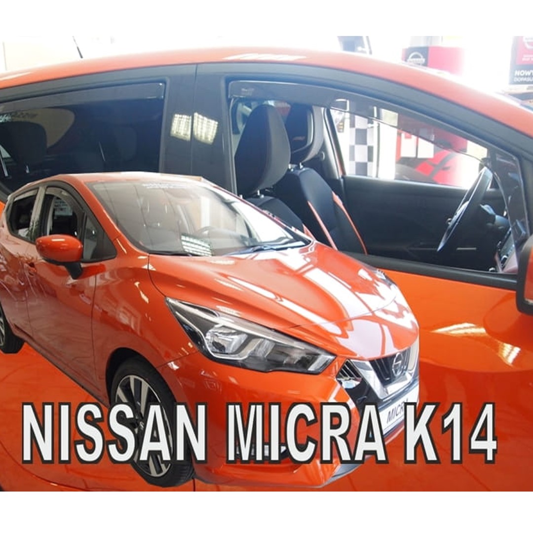ΑΝΕΜΟΘΡΑΥΣΤΕΣ ΓΙΑ NISSAN MICRA K14 5D 2017+ ΣΕΤ ΑΥΤΟΚΙΝΗΤΟΥ ΑΠΟ ΕΥΚΑΜΠΤΟ ΦΙΜΕ ΠΛΑΣΤΙΚΟ HEKO – 4 ΤΕΜ.