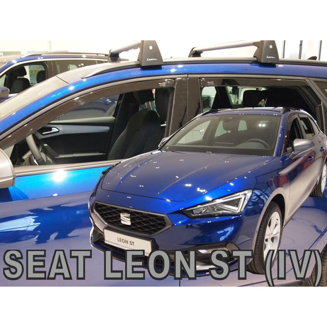 ΑΝΕΜΟΘΡΑΥΣΤΕΣ ΓΙΑ SEAT LEON 5D 2020+ / CUPRA LEON 5D 2020+ – ΣΕΤ ΑΥΤΟΚΙΝΗΤΟΥ ΑΠΟ ΕΥΚΑΜΠΤΟ ΦΙΜΕ ΠΛΑΣΤΙΚΟ HEKO – 4 ΤΕΜ.