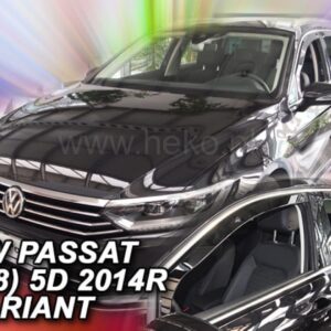 ΑΝΕΜΟΘΡΑΥΣΤΕΣ ΓΙΑ VW PASSAT 5D COMBI/VARIANT/SW 2014+ ΑΝΕΜΟΘΡΑΥΣΤΕΣ ΣΕΤ ΑΥΤΟΚΙΝΗΤΟΥ ΑΠΟ ΕΥΚΑΜΠΤΟ ΦΙΜΕ ΠΛΑΣΤΙΚΟ HEKO - 4 ΤΕΜ.