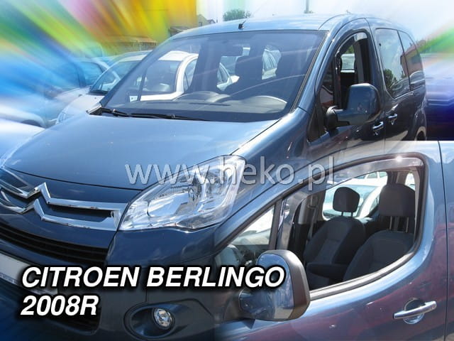 ΑΝΕΜΟΘΡΑΥΣΤΕΣ ΓΙΑ CITROEN BERLINGO/ PEUGEOT PARTNER 2008-2018 ΖΕΥΓΑΡΙ ΑΠΟ ΕΥΚΑΜΠΤΟ ΦΙΜΕ ΠΛΑΣΤΙΚΟ HEKO – 2 ΤΕΜ.