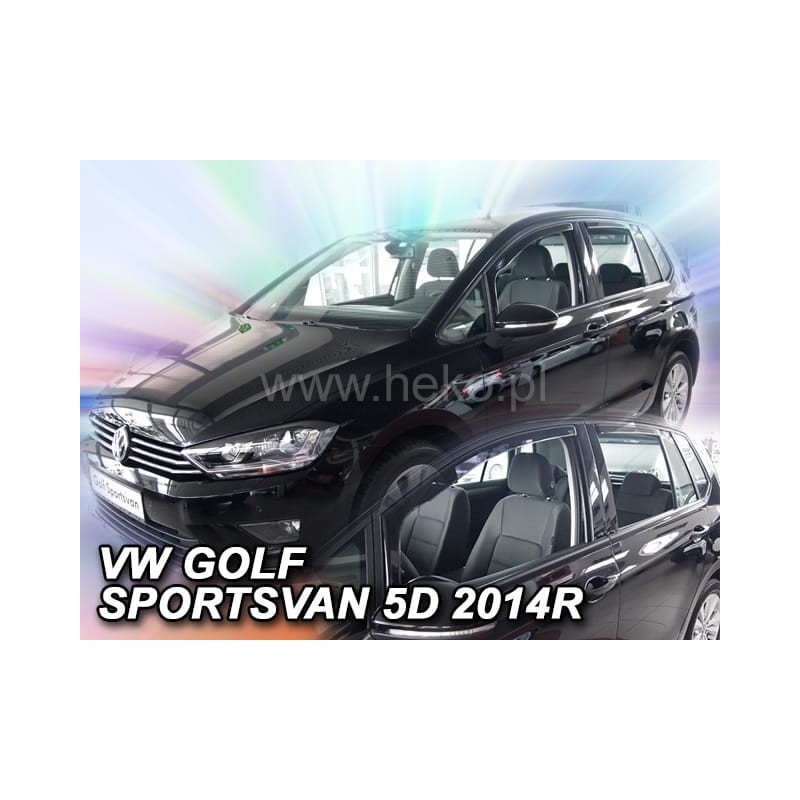 ΑΝΕΜΟΘΡΑΥΣΤΕΣ ΓΙΑ VW GOLF SPORTSVAN 5D 2014+ ΣΕΤ ΑΥΤΟΚΙΝΗΤΟΥ ΑΠΟ ΕΥΚΑΜΠΤΟ ΦΙΜΕ ΠΛΑΣΤΙΚΟ HEKO – 4 ΤΕΜ.