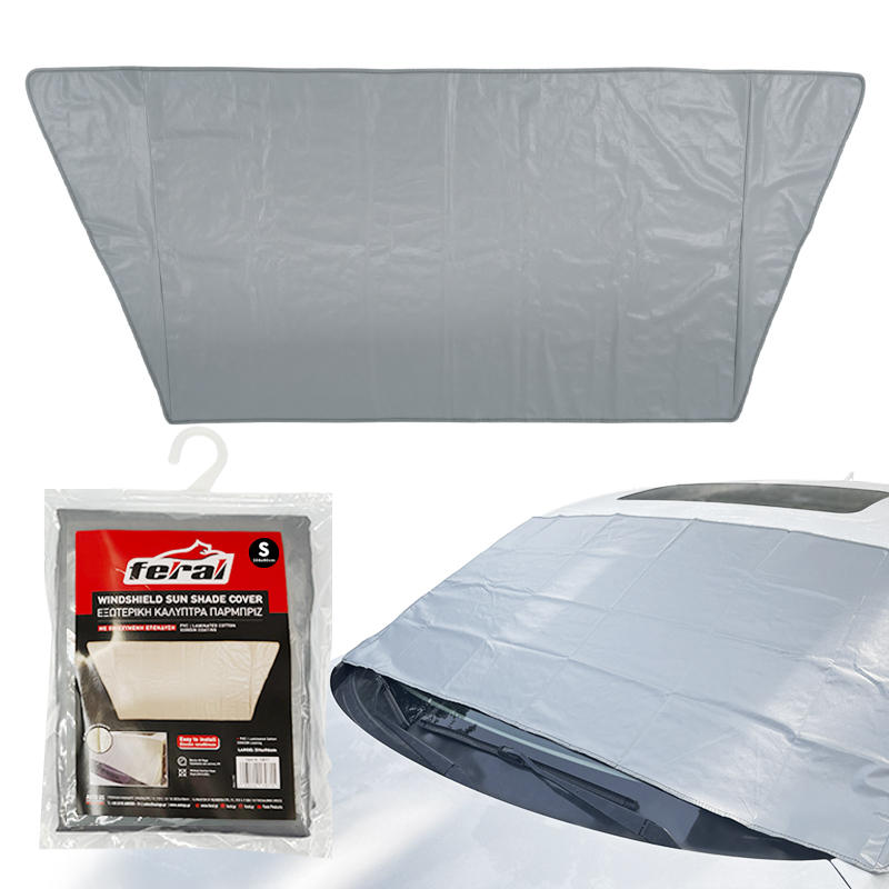 Ηλιοπροστασία Καλύπτρα Παρμπρίζ Small 208*80cm Με Ενισχυμένη Επένδυση 320GSM Feral 1 Τεμάχιο