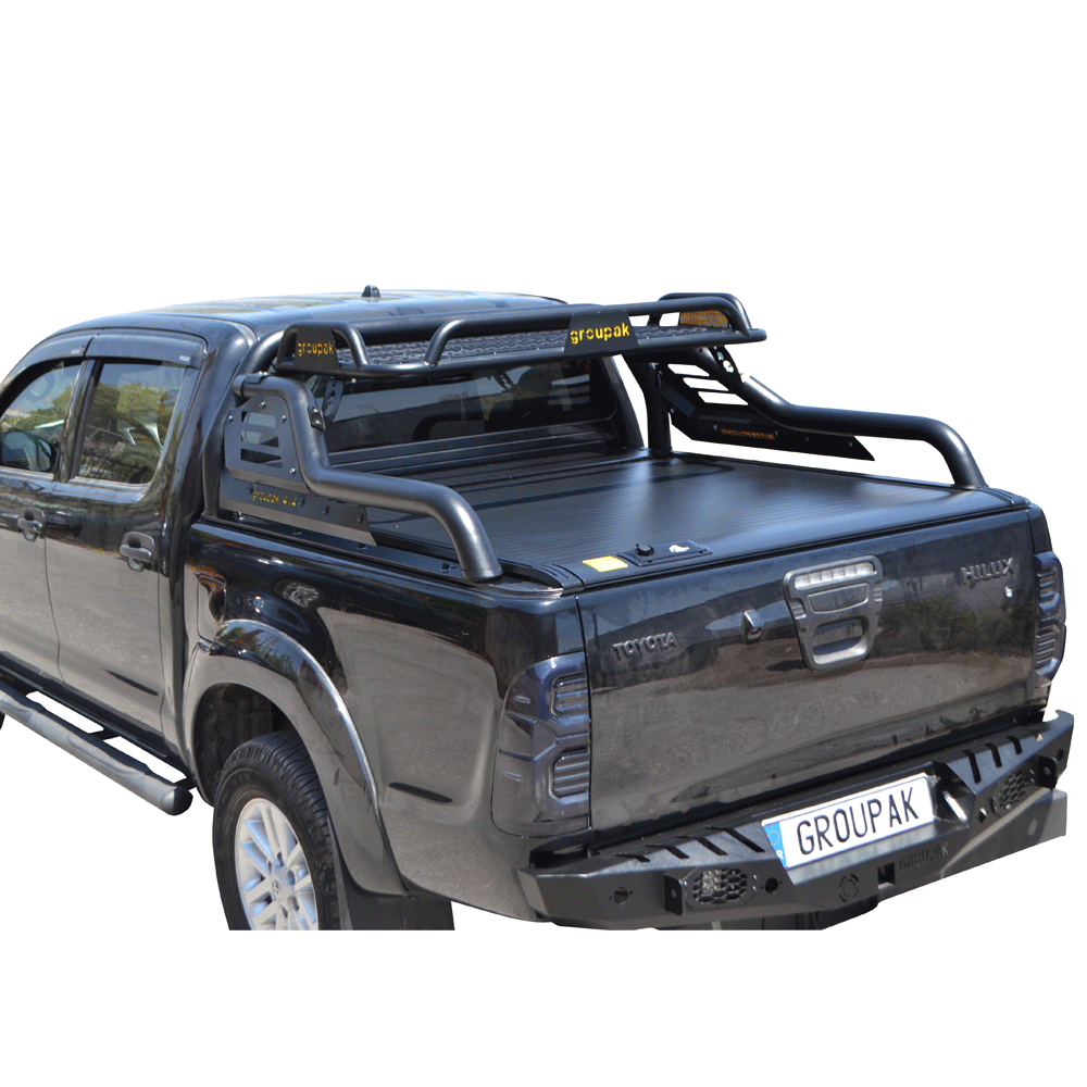 ΚΑΠΑΚΙ ΚΑΡΟΤΣΑΣ ΡΟΛΟ ΑΛΟΥΜΙΝΙΟΥ ΜΕ ROLL-BAR ΜΕ ΚΑΛΑΘΙ TEK 2 MAX 9080 ROLL+RB 424BL-BAS TOYOTA HILUX (VIGO) 2005+&2011+ - Image 8