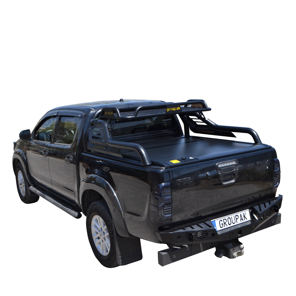 ΚΑΠΑΚΙ ΚΑΡΟΤΣΑΣ ΡΟΛΟ ΑΛΟΥΜΙΝΙΟΥ ΜΕ ROLL-BAR ΜΕ ΚΑΛΑΘΙ TEK 2 MAX 9080 ROLL+RB 424BL-BAS TOYOTA HILUX (VIGO) 2005+&2011+ - Image 9