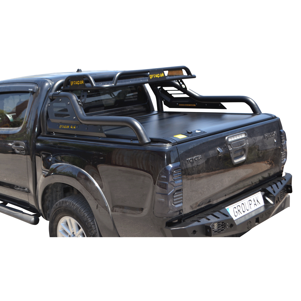 ΚΑΠΑΚΙ ΚΑΡΟΤΣΑΣ ΡΟΛΟ ΑΛΟΥΜΙΝΙΟΥ ΜΕ ROLL-BAR ΜΕ ΚΑΛΑΘΙ TEK 2 MAX 9080 ROLL+RB 424BL-BAS TOYOTA HILUX (VIGO) 2005+&2011+ - Image 5