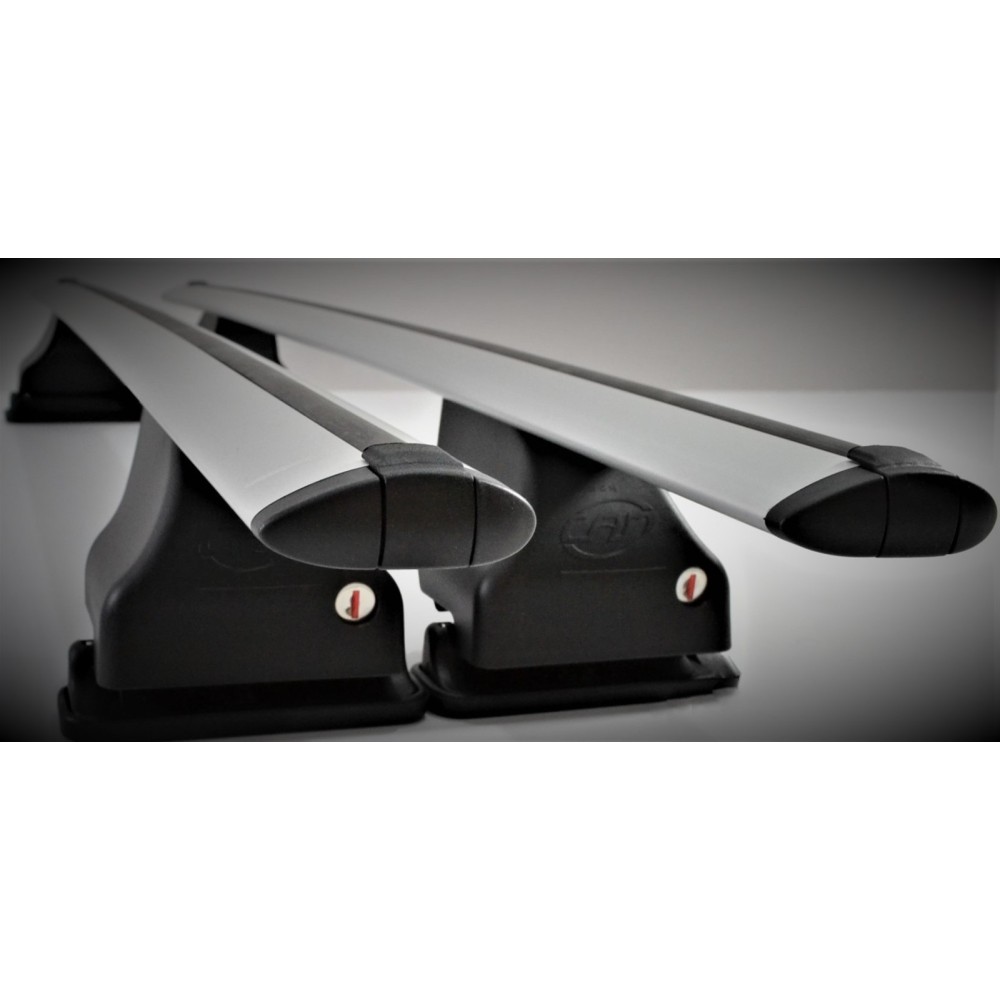 Σετ Μπάρες Οροφής Αλουμινίου με τα πόδια 112εκ για Peugeot 207 3D-5D 2006-2012 2τμχ Totus Fly Cam